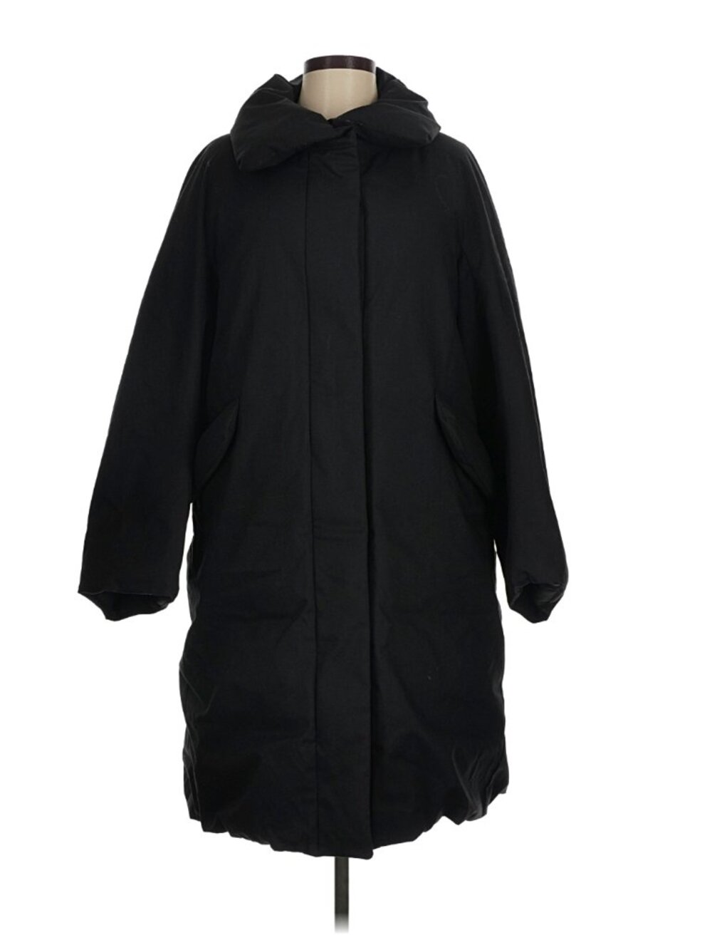 Uniqlo +J Jil Sander Hybrid Down Long Coat Black Size Medium Oversized Puffer